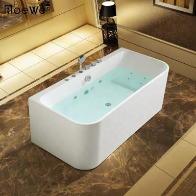 China Three Side Skirt Acrylic Whirlpool Bathtubs, Whirlpools Tub, Water Massage Hydrotherapy Hot Tub With Underwater Led Lights for sale