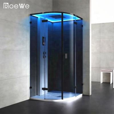 China Modern Modern Steam Cabin Shower Rooms With Solid Stone Shower Tray, Steam Shower Combination Indoor NANO Glass Room for sale