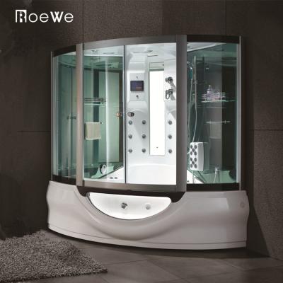 China Modern Steam Bath Quality Bathroom Whirlpool Massage Tub Combine Steam Shower Cabins Modern Indoor Wet Cabins for sale