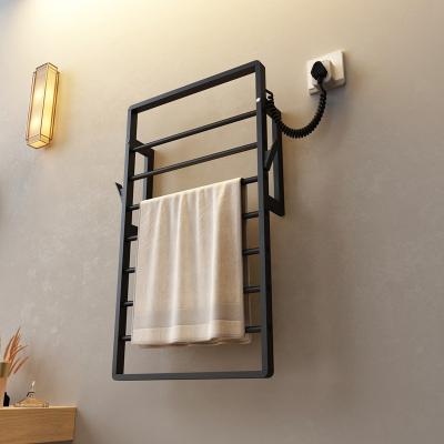 China Wall Mounted Towel Dry Rack Heater Stainless Steel Towel Holder Rack Elegant Towel Rack Hanging for sale