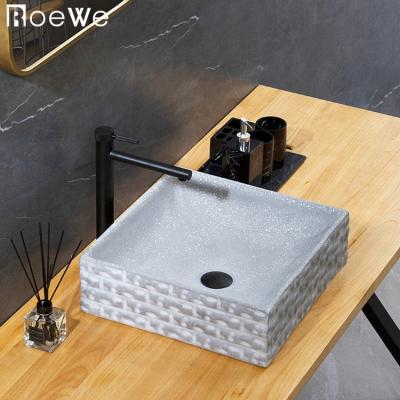 China Different shape for choice bathroom gray sinks, sandstone sink, frosted outdoor sink for sale