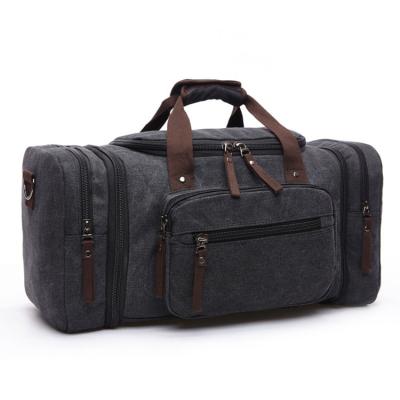 China Fashion Big Men's Vintage Canvas Travel Tote Luggage Weekender Duffle Bag Gym Bag for sale