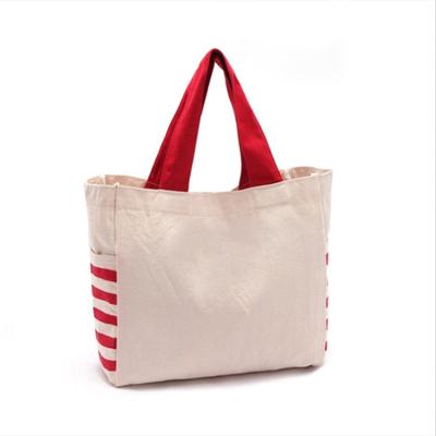 China Fashion Canvas Tote Bag Beach Travel Shopping Bags Suitable For Women for sale