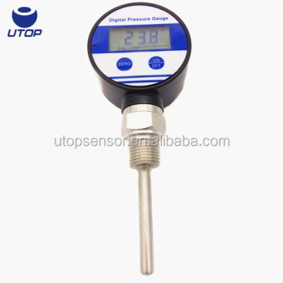 China ABS Plastic 4 Digit Display 9V Battery Liquids pt100 Digital Oil Temperature Gauge for sale