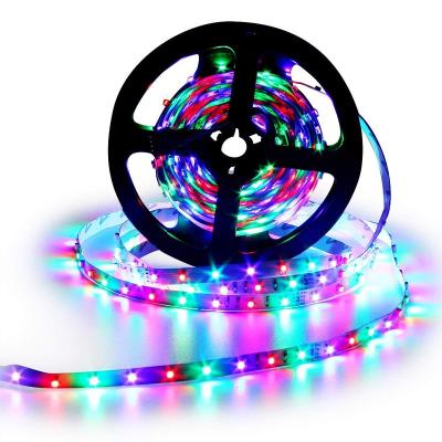 China Home Architecture Or Decoration Car Light Waterproof 300LEDs RGB Strips 5M SMD 3528 Color Changing Flexible Led Strip Light for sale