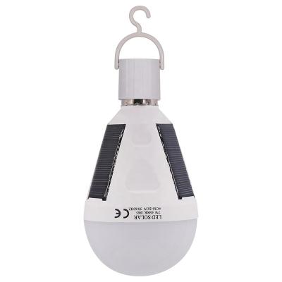 China Outdoor Waterproof Portable Garden LED Emergency Light Bulbs 7W 12W e27 IP65 Solar Light Bulb for sale