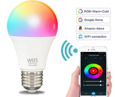 China Alexa Smart Led Light Bulb Corridor Google RGB Smart Life Lamp E27 B22 Lamp E27 B22 Smart Home Led Bulb Bombillos for sale