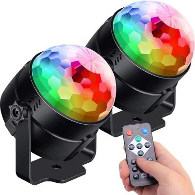 China Parties Perfect Quality 3W Mini Stage Light RGB Sound Activated Disco Club DJ Ball Party Light With Remote Control for sale