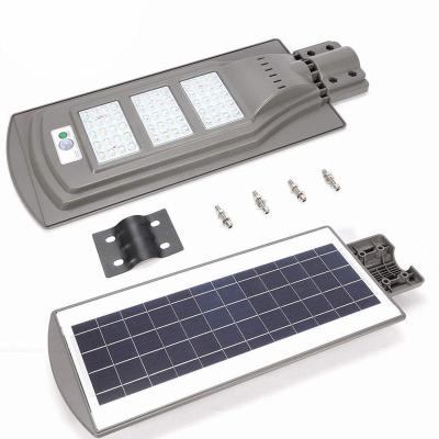 China Outdoor Waterproof Theme Park 30W 60W 90W 120W All In One Integrated Solar Panel Light Led Street Light for sale