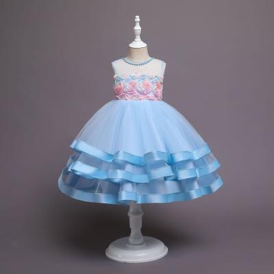 China Customized Beautiful Comfortable Princess Lightweight Design Dress Child Light Luxury Kids Washable Even Prom Dress Gowns for sale