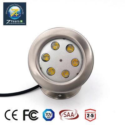 China W/WW/CW/NW/R/G/B pool lighting stainless steel ip68 6w led underwater light for sale