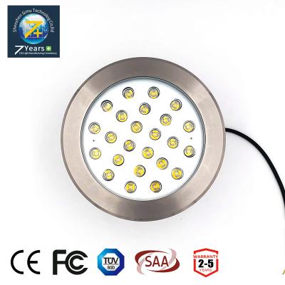 China W/WW/CW/NW/R/G/B waterproof led ip68 24W underwater surface mounted led pool light for sale