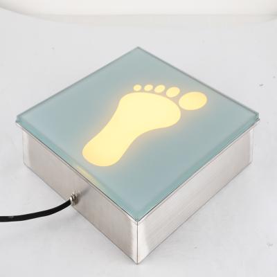 China LANDSCAPE IP67 Color Changing Square 300MM Decorative Non-slip Recessed Ground Street Floor Paver 10W Led Brick Weight Light For Road for sale