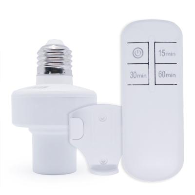 China E27 Screw Socket With Timer Radio Remote Control E27 Lamp Holder For E27 LED Bulb Night Light 110V 220V for sale