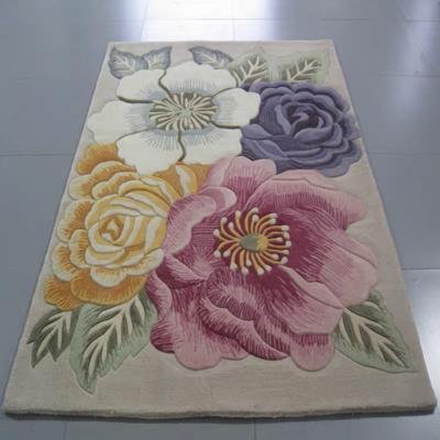 China Rug And Blanket Modern Design Washable Luxury Handmade Wool Carpet Nordic Living Room Blankets Area Rug for sale