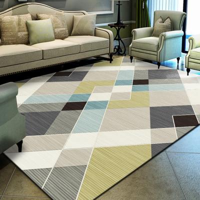 China 2020 Washable Modern Colorful Hot Selling Customize 3d Printed Modern Carpet Covers Europe Design For Living Room Bedroom And Hotel for sale