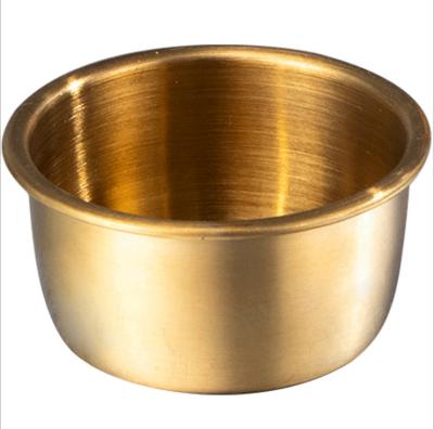 China DFT06 304 Stainless Steel Sauce Bowl Viable Small Side Dish Sauce Cup Gold Color Food Prep Container for sale