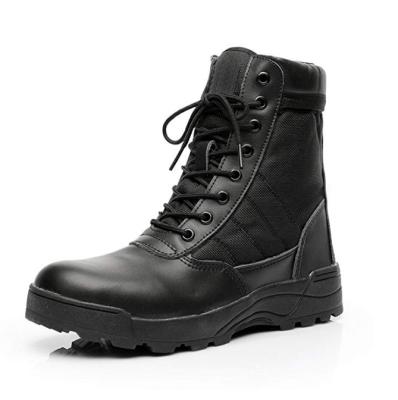 China TSB09 Anti-slippery brown and black military tactical adult boots jungle combat boots with side zipper for sale