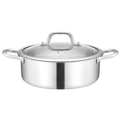 China Sustainable Cheap Price Restaurant Stainless Steel Food Hot Pots for sale