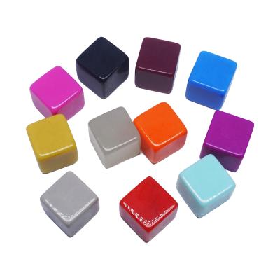 China 12mm 14MM 16mm 18mm 20mm Empty Square Hexagon Dice Teaching Created Resources Game Plastic Cubes Teacher Black Gray Purple for sale