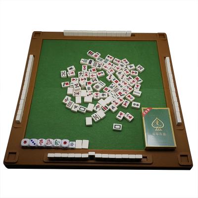 China On sale hot sale 2.0 cm Chinese Mahjong plus 4 in 1 box set with folding Mahjong table set for sale