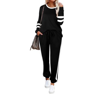 China Wholesale High Quality Viable 2 Piece Set Woman Workout Teams Casual Crewneck Unisex Sweatshirts Pants Two Piece Set for sale