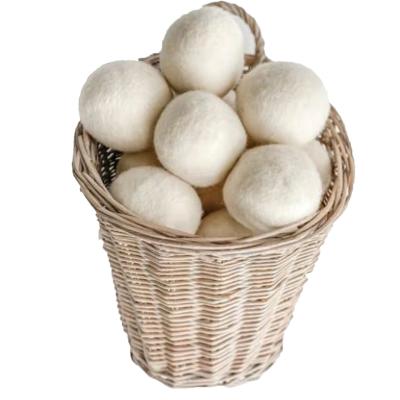 China Odor Elimination/Dehumidifying 100% Handmade Fabric Softener Balls Reduces Clothing Wrinkles Saves Drying Time Organic Wool Fabric Dry Balls for sale