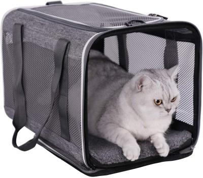 China Portable Soft Pet Travel Carrier Bag For Large And Medium Cats for sale