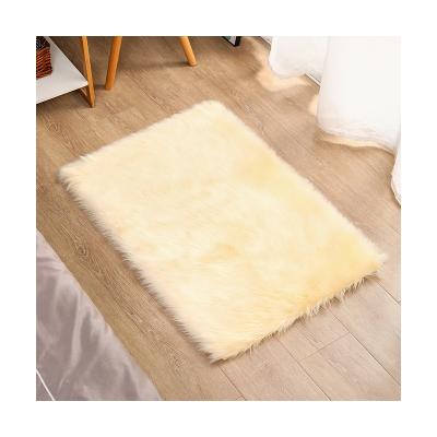 China Hot Sale Washable Fur Rug Faux Fur Rug And Blanket Fur Rug Factory Price for sale