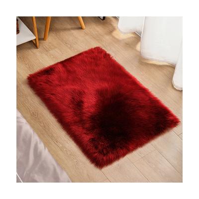 China Guaranteed quality washable faux fur rug blanket fur rug factory directly supply for sale