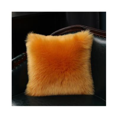 China China Factory Home Decor Fur Tile Cover Shaggy Faux Sheepskin Fur Pillow Cases for sale