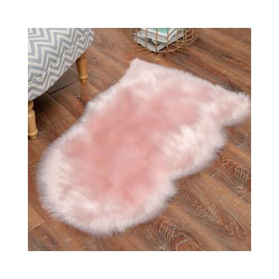 China Washable Fur Blankets Soft Faux Fur Sheepskin Blanket Rug Blankets For Home Floor Living Room Bedroom Mat Faux Carpet for sale