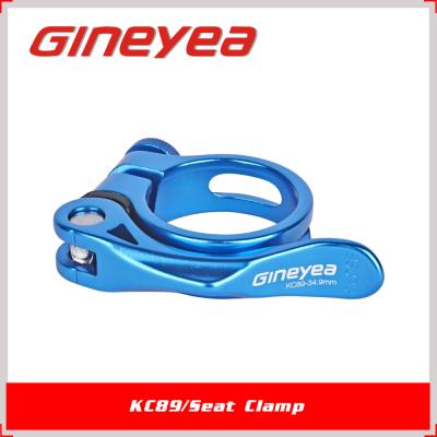 China Low Seat Clamp Price Guaranteed Quality Lightweight Bicycle Parts Biue Seat Clamp KC89 for sale