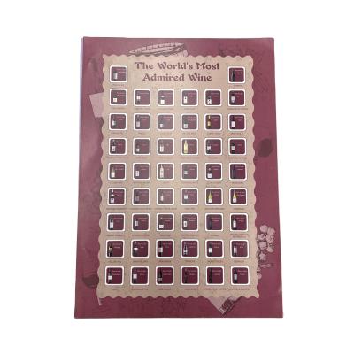 China Kids Reading Scratch Off Wine Poster Custom Scratch Off Poster Poster Types 100 Pieces for sale