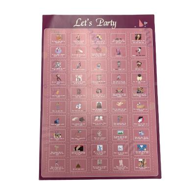 China paper & Cardboard Customize Scratch Poster 100 Games Scratch Off Poster Scratch Poster Custom for sale