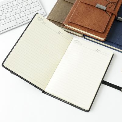 China High Quality Custom Leather Diary Eco-friendly Paper Diaries and Notebooks PU Storage Notebook Organizers A5 for sale