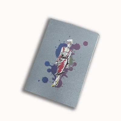 China Eco-friendly Paper Custom Print PU Leather Notebook A5 Lined Soft Cover Journal Notebook for sale