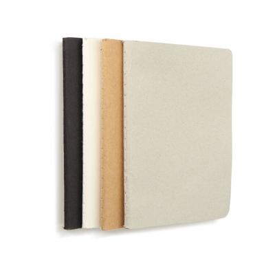 China Printed Cheap Plain White Pages Black Brown Kraft Sketch School Craft Plain Quilting Notebook for sale