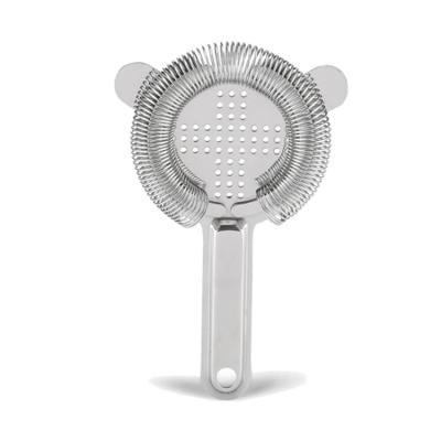 China Sustainable Wholesale Bar Tools Fine Bar Strainer Amazon Stainless Steel Kitchen Bar Strainer for sale