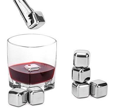 China household& hotel& restaurant& ceremony& party keep wine or water cold stainless steel reusable ice cubes for drinks for sale