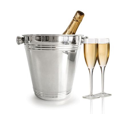 China Sustainable Wholesale Metal Stainless Steel Wine Cooler Beer Buckets For Parties for sale