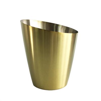 China Viable Wholesale Bar Tool Round Metal Lid Ice Bin Buckets For Freezer for sale