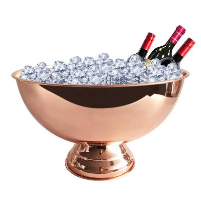 China Sustainable Customized High Quality Wine Insulated Stainless Steel Ice Bucket Holder For Party for sale