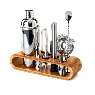 China OEM ODM Factory Sales Stainless Steel Viable Cocktail Shaker Set Martini Shaker Bartender Kit for sale