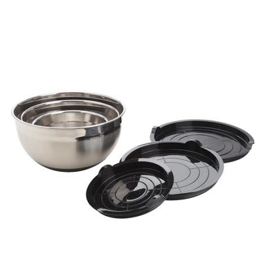 China Viable cooking and kitchen storage mixing bowls set with lids for cooking for sale