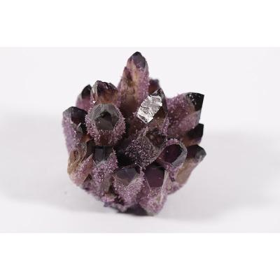 China Wholesale Natural Healing Purple Amethyst Crystal Clusters Geodes Gemstone Titanium Rainbow Aura Quartz For Home Room Decoration from China for sale