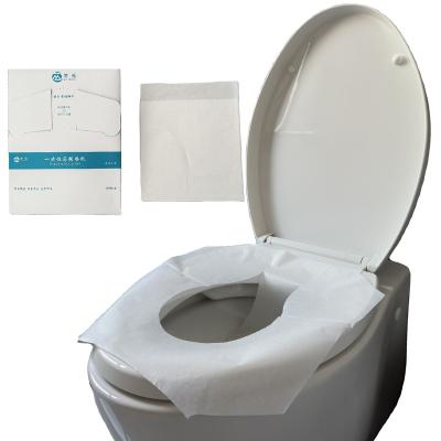 China Disposable 200 Pcs Pack 1/4 Times 100% Virgin Pulp 42*36cm Hotel Restaurant Household Flushable OEM Paper Disposable Toilet Seat Covers for sale