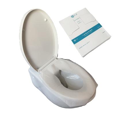 China 1/4 Fold Disposable Eco-friendly Paper Toilet Seat Cover 200 Packs 16g Common Size Toilet Seat Cover Plastic Dispenser for sale