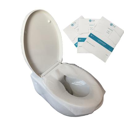 China Travel 1/4 Times Clean Disposable Toilet Seat Covers Flushable Tissue Paper Disposable Toilet Seat Covers for sale