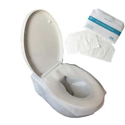 China Bathroom Disposable Hot Selling Travel Disposable Paper Wrap Flushable Toilet Seat Individually Covers for sale